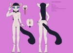 anthro female genital_piercing genitals long_tongue multi_nipple nipples piercing pussy solo text tongue tongue_piercing donshadowwolf kisa_(donshadowwolf) domestic_cat felid feline felis mammal english_text hi_res