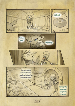 anthro arm_tattoo biped blue_eyes claws curtains duo eyelashes female feral furniture holding_object inside male page_number quadruped red_tattoo table tail tattoo text truescorn nintendo pokemon pokemon_mystery_dungeon spike_chunsoft orchid_(truescorn) snuff_(truescorn) generation_4_pokemon generation_5_pokemon herdier pokemon_(species) weavile 2026 absurd_res colored comic english_text hi_res huge_filesize