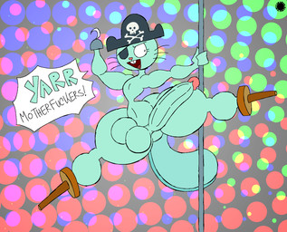 abstract_background anthro balls big_penis bottom_heavy buckteeth curvy_figure dancing dialogue eye_patch eyelashes eyewear femboy flat_tail genitals halftone_background hand_on_pole heart_nose heart_symbol hook hook_hand humanoid_genitalia humanoid_penis logo looking_back male navel nude pattern_background pegleg penis pirate_hat pole pole_dancing simple_background skull_and_crossbones solo speech_bubble spread_legs spreading teeth text thick_thighs whiskers wide_hips thatdawgmurray happy_tree_friends russell_(htf) mammal mustelid otter aliasing artist_logo artist_name digital_media_(artwork) english_text halftone hi_res signature