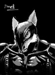 anthro barazoku clothing cursed_image fur latex latex_clothing looking_at_viewer male muscular muscular_anthro muscular_male parody solo pinumontbalou berserk_(series) epic_games fortnite griffith_(berserk) wendell_(fortnite) canid canine canis demon mammal wolf hi_res meme monochrome