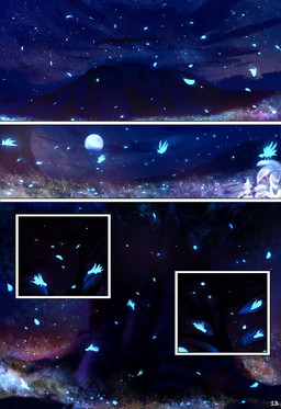 grass night outside plant sky star starry_sky tree skaydie 2017 comic digital_media_(artwork) hi_res source_request unavailable_at_source