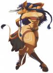 80s_hair anthro big_breasts bottomwear braided_hair breasts cleavage clothed clothing female hair hand_on_hip hooves horn loincloth markings pose simple_background skimpy solo tail tail_tuft thick_thighs thigh_strap tuft under_boob white_background wide_hips johnrokk blizzard_entertainment warcraft bovid bovine mammal tauren