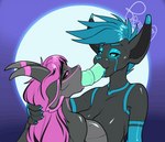 anthro black_sclera blue_eyes blue_hair blue_lips breast_squish breasts breasts_frottage butch/femme deep_throat dildo dildo_fellatio dildo_in_mouth dipstick_ears double_deep_throat double_dildo double_dildo_fellatio double_dildo_in_mouth duo ear_markings female female/female glowing glowing_eyes hair hand_behind_head horn interspecies kissing latex lips living_sex_toy machine markings multicolored_ears mutual_double_dildo_fellatio mutual_double_dildo_in_mouth mutual_oral mutual_oral_penetration mutual_penetration neck_bulge nude oral oral_penetration penetration purple_eyes purple_hair purple_lips sex_toy sex_toy_fellatio sex_toy_in_mouth sex_toy_insertion sharing_dildo sharing_double_dildo sharing_sex_toy short_hair squish brolaren mythology kathy_(yajuu) pawpi android dragon felid feline hybrid latex_creature living_latex lynx mammal mythological_creature mythological_scalie robot scalie 2d_animation animated frame_by_frame loop short_playtime