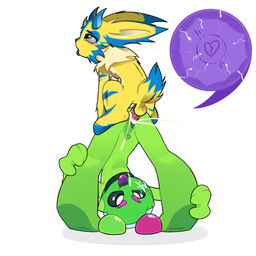 ahegao ambiguous_gender antennae_(anatomy) anthro bent_over bodily_fluids butt butt_focus cum cum_drip cum_in_vagina cum_inside cum_on_face cum_on_own_penis cum_on_penis cum_on_self cum_splatter cumshot deep_penetration dominant dominant_male dripping duo ejaculation erection female female_penetrated flat_chested flexible from_behind_position genital_fluids genitals green_body impregnation_failure internal leaking_cum looking_pleasured lying male male/ambiguous male/female male_penetrating male_penetrating_female missing_ovum nude open_mouth penetration penile penile_penetration penis penis_in_vagina sex sexual_barrier_device tail thick_leg thick_thighs tongue tongue_out translucent translucent_body vaginal vaginal_penetration vulva x-ray_view pokeeda8 novdi_(novdi) sploot_(unknownspy) alien humanoid lagomorph leporid mammal rabbit 1:1 absurd_res hi_res