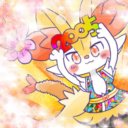:3 accessory ambiguous_anthro ambiguous_gender anthro asian_clothing biped blush blush_stickers closed_smile clothing dipstick_tail dutch_angle east_asian_clothing error flower flower_in_hair food front_view hair hair_accessory holidays japanese_clothing looking_at_viewer markings mouth_closed object_in_tail plant shrimp_(food) simple_background smile solo sparkles standing tail tail_markings year annyui0611 new_year nintendo pokemon braixen canid generation_6_pokemon mammal pokemon_(species) 1:1 2025 digital_drawing_(artwork) digital_media_(artwork) hi_res portrait three-quarter_portrait
