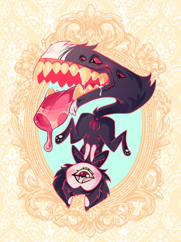 4_eyes 6_nipples anus bodily_fluids female feral genitals humanoid_genitalia humanoid_genitalia_on_feral humanoid_vulva humanoid_vulva_on_feral multi_eye multi_nipple nipples saliva solo tail tail_mouth unusual_anatomy unusual_tail vulva adrewthelolilover hazbin_hotel hellaverse keekee_(hazbin_hotel) demon domestic_cat felid feline felis mammal hi_res