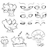 1:1 2024 angry armless bedroom_eyes black_and_white blush collar concentration confusion cross-popping_vein dezulovian_vulpes digital_drawing_(artwork) digital_media_(artwork) eyebrows face_focus fan_character female feral front_view game_freak generation_2_pokemon generation_4_pokemon ghost hair happy looking_at_viewer looking_back mammal mis_(dezulovian_vulpes) misdreavus model_sheet monochrome multiple_angles narrowed_eyes nintendo open_mouth pokemon pokemon_(species) rear_view seductive signature simple_background sketch sketch_page sleeping slight_smile smile solo sound_effects spirit teeth text vowelless vowelless_sound_effect weavile white_background zzz