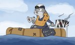 anthro boat clothing female gesture hat headgear headwear life_jacket megaphone salute solo uniform vehicle water watercraft anothercolouranon disney zootopia judy_hopps lagomorph leporid mammal rabbit 5:3