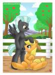 2013 anus applejack_(mlp) balls black_fur black_penis blonde_hair blush cowboy_hat cum cum_in_mouth cum_inside duo equine erection eye_contact fellatio female fence feral framed friendship_is_magic fur green_eyes hair hat horse male mammal messy my_little_pony navel open_mouth oral oral_sex orange_fur outside pegasus penis pony pussy pussy_juice sex shinn sitting spread_legs spreading standing straight thunderlane_(mlp) tree two_tone_hair wings
Rating: Explicit
Score: 4
User: Falord
Date: September 26, 2013