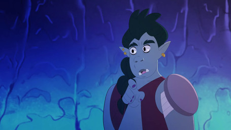 black_hair cave clothed clothing detailed_background ear_piercing ear_ring female hair humanoid_pointy_ears not_furry piercing pointy_ears ring_piercing shirt solo topwear tusks underbite toriisu griffin_mcelroy_(va) the_adventure_zone the_mcelroy_family killian_fangbattle humanoid mammal orc 16:9 2d_animation animated digital_media_(artwork) english_audio hi_res short_playtime sound video voice_acted widescreen