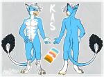 anthro beak blue_body blue_fur butt feathers feet fur hair hand_on_hip male nipples nude open_mouth pubes solo standing talons toes white_body white_fur arctikah_(artist) mythology avian gryphon mammal mythological_avian mythological_creature 2018 digital_media_(artwork) model_sheet