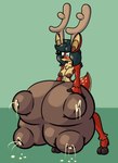 anthro big_teats bodily_fluids breasts breasts_and_teats female huge_teats huge_udders hyper hyper_teats hyper_udders lactating milk solo teats udders sprucy carrie_(sprucy) deer mammal new_world_deer reindeer hi_res tagme