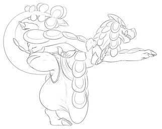anthro arm_out balls big_balls big_bulge big_penis big_tail bottomwear bulge clothing genitals grin grinning_at_viewer huge_balls huge_bulge huge_penis hyper hyper_balls hyper_bulge hyper_genitalia hyper_penis leaning male pants penis smile smiling_at_viewer solo stretching stretching_legs stretchy_fabric tail tight_underwear yoga_pants conditional_dnp samagthrav2 nintendo pokemon generation_7_pokemon kommo-o pokemon_(species) hi_res monochrome