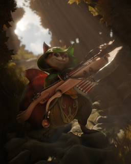 anthro autumn brown_body crossbow female forest forest_background nature nature_background plant poster ranged_weapon solo squirrel_tail sun tree weapon sladdoska sladdoska_(modeler) dota valve valve_corporation hoodwink_(dota) humanoid hybrid mammal rodent sciurid tree_squirrel 3d_(artwork) 4:5 digital_media_(artwork) hi_res