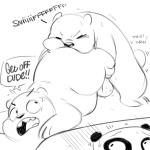 1:1 anthro balls bear bodily_fluids brown_bear butt_sniffing cartoon_network dialogue digital_drawing_(artwork) digital_media_(artwork) duo_focus english_text explicitly_stated_nonconsent forced genitals grizzly_(we_bare_bears) grizzly_bear group ice_bear_(we_bare_bears) male male/male mammal monochrome musk nose_to_anus polar_bear pseudo_incest_(lore) rape sniffing sweat sweaty_balls sweaty_genitalia text ursine we_bare_bears zonkpunch