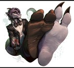 2_toes alcohol anthro asian_clothing barefoot beverage bow_tie claws clothing container cup drinking_glass east_asian_clothing feet foot_focus footwear glass glass_container glass_cup hair holding_beverage holding_object horn japanese_clothing looking_at_viewer male one_sock one_sock_on pupils purple_body purple_hair purple_scales scales simple_background slit_pupils smile socks soles solo suit tabi_socks tail toes white_background wine wine_glass wrinkled_feet wrinkles yellow_claws yellow_eyes kredri basilisk_(ilovefeetandpaw) hybrid kobold reptile scalie snake 2025