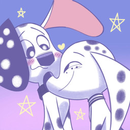 black_ears black_nose black_spots blush blush_lines duo female feral floppy_ears freckled_face freckles fur heterochromatic_ears male pink_inner_ear spots toony white_body white_fur white_spots seisai1751 101_dalmatian_street 101_dalmatians disney dolly_(101_dalmatians) dylan_(101_dalmatians) canid canine canis dalmatian domestic_dog mammal 1:1 brother_(lore) brother_and_sister_(lore) incest_(lore) sibling_(lore) sister_(lore)