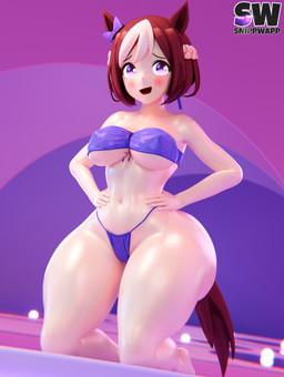 big_breasts big_butt breasts brown_hair butt clothing female hair looking_at_viewer pose purple_eyes short_hair smile solo swimwear tail thick_thighs wide_hips snippwapp cygames uma_musume_pretty_derby special_week_(pretty_derby) animal_humanoid equid equid_humanoid equine equine_humanoid horse_humanoid humanoid mammal mammal_humanoid 3d_(artwork) absurd_res blender_(artwork) digital_media_(artwork) hi_res pinup