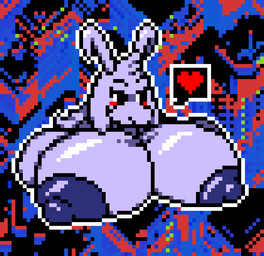 anthro big_horn big_muscles big_nipples big_pecs blush fur hair heart_symbol horn huge_muscles huge_nipples huge_pecs hyper hyper_muscles hyper_pecs long_hair male muscular muscular_male nipples pecs purple_body purple_fur purple_nipples smile smiling_at_viewer solo speech_bubble felineflustered undertale undertale_(series) asriel_dreemurr_(god_form) boss_monster_(undertale) bovid caprine goat mammal bust_portrait digital_media_(artwork) pixel_(artwork) portrait