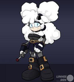 anthro big_breasts biped blue_eyes boots bottomwear breasts candy clothed clothing dessert eyelashes female fingerless_gloves food footwear gloves hair handwear lollipop looking_at_viewer pupils shoes simple_background skirt standing under_boob white_body white_hair mklancer00 idw_publishing sega sonic_the_hedgehog_(comics) sonic_the_hedgehog_(idw) sonic_the_hedgehog_(series) lanolin_the_sheep_(sonic) bovid caprine mammal sheep