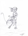 anthro breasts clothed clothing female hair half-closed_eyes horn jacket narrowed_eyes open_clothing open_jacket open_topwear solo spade_tail tail topwear david_lillie dreamkeepers namah_calah lizard reptile scalie 2020 hi_res