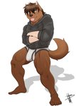 5_toes anthro black_clothing black_hoodie black_topwear briefs bulge clothing detailed_bulge drawyourfursona feet genital_outline hoodie hoodie/briefs_meme humanoid_feet male penis_outline plantigrade simple_background solo standing toes topwear underwear white_clothing white_underwear wolfybuns meme_clothing canid canine canis domestic_dog mammal hi_res meme