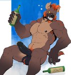 2021 accessory alcohol anthro armpit_hair athletic athletic_anthro badcoyote ball_tuft balls beverage biceps big_balls big_penis black_balls black_nose black_penis body_hair bottle brown_body brown_fur bubble claws container drunk drunk_bubble dungeons_and_dragons ear_piercing ear_ring erection eye_scar facial_hair facial_scar fangs finger_claws foreskin fur genital_piercing genitals gnoll gnorr goatee hair hasbro hi_res holding_bottle holding_container holding_object huge_balls huge_penis humanoid_genitalia humanoid_penis hyena inner_ear_fluff jewelry looking_at_viewer male mammal mohawk muscular muscular_anthro muscular_male nipples nude open_mouth orange_hair orange_sclera pecs penis penis_accessory penis_jewelry penis_piercing piercing prince_albert_piercing pubes quads red_pubes ring_piercing scar sharp_teeth sitting solo spotted_hyena substance_intoxication teeth triceps tuft vein veiny_muscles veiny_penis wizards_of_the_coast yellow_eyes