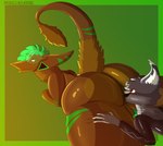 anal anthro big_butt butt male male/male oral rimming sex archenarie mythology kairos_(archenarie) canid canine dragon hybrid mammal mythological_creature mythological_scalie scalie sergal absurd_res hi_res