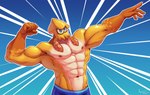 abs anthro blue_background blue_eyes bottomwear clothing flexing for_a_head furrowed_brow glistening glistening_body gradient_background male mucular_male multicolored_body muscular muscular_arms pecs pose shorts simple_background solo two_tone_body fuzziness nintendo splatoon animal_head animal_humanoid cephalopod cephalopod_humanoid humanoid inkling marine marine_humanoid mollusk mollusk_humanoid squid_humanoid absurd_res hi_res