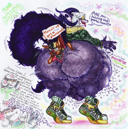 anal anal_vore animal_print anthro aviator_glasses big_butt big_ears butt butt_grab clothed clothing duo eyewear female footwear glasses hand_on_butt horn huge_butt male male/female multicolored_clothing multicolored_footwear multicolored_shoes pantsless phone_call rumbling_stomach shoes soft_vore vore zebra_print the_fedor_corpse bat canid canine mammal hi_res