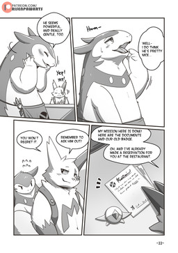 apron apron_only blush chest_tuft clothing dialogue duo grey_background male male/male simple_background slightly_chubby slightly_chubby_male speech_bubble text tuft risenpaw nintendo pokemon generation_3_pokemon generation_8_pokemon hisuian_form hisuian_typhlosion pokemon_(species) regional_form_(pokemon) zangoose absurd_res comic english_text greyscale hi_res monochrome url