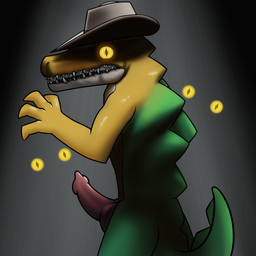 animal_genitalia anthro candy clothing cowboy_hat dessert erection food genitals gummy_(food) hat hat_only headgear headgear_only headwear headwear_only knot knotted_penis looking_at_viewer male mostly_nude penis simple_background solo tail teeth yellow_eyes ferzdracroc glitch_productions the_amazing_digital_circus evil_gummigoo_(tadc) gummigoo_(tadc) alligator alligatorid crocodile crocodilian food_creature gummy_creature living_candy reptile scalie 1:1 digital_media_(artwork) hi_res