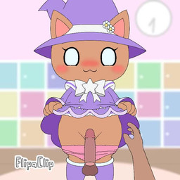 anthro blush bodily_fluids brown_body brown_fur clothing cum cum_on_body cumshot duo ejaculation erection female fur genital_fluids genitals humanoid_genitalia humanoid_penis magical_girl_outfit male male/female orgasm panties penetration penis pink_clothing pink_panties pink_underwear pull_out sex standing underwear vaginal vaginal_penetration young ace_core jubbi lily_(jubbimafu) domestic_cat felid feline felis human mammal 1:1 2d_animation animated digital_media_(artwork) flipaclip_(artwork) no_sound short_playtime video adult_(lore)
