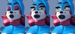 anthro black_nose blue_body blue_skin breasts crossgender eyes_closed female front_view green_eyes lips looking_at_viewer machine solo toy_bonnie_(disembowell) white_body white_skin disembowell_(artist) five_nights_at_freddy's five_nights_at_freddy's_2 scottgames toy_bonnie_(fnaf) animatronic lagomorph leporid mammal rabbit robot 2016 3d_(artwork) blender_(artwork) bust_portrait digital_media_(artwork) portrait