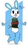 anthro big_butt blue_background blue_body blue_fur butt colored_pencil female fur outline simple_background solo samirachuni fan_character miyo_(samirachuni) lagomorph leporid mammal rabbit absurd_res colored colored_pencil_(artwork) digital_media_(artwork) hi_res traditional_media_(artwork)