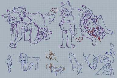 animal_genitalia animal_penis anthro anthro_on_feral bestiality birth canine_genitalia canine_penis duo female feral genitals male male/female multiple_birth penis pregnant dvoykin canid canine canis domestic_dog hare lagomorph leporid mammal rabbit 3:2 hi_res