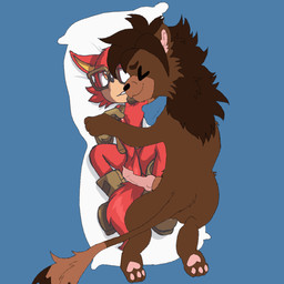 animal_genitalia animal_penis anthro anthro_on_feral bestiality big_penis body_pillow canine_genitalia canine_penis dakimakura duo erection feral genitals grinding hug hugging_object hugging_pillow looking_pleasured male male/male masturbation pawpads penis pillow pillow_humping solo keishinkae squidball gadget_the_wolf felid lion mammal pantherine 1:1 animated dakimakura_design digital_drawing_(artwork) digital_media_(artwork) frame_by_frame hi_res