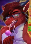 anthro candy countershading dessert dragonley ear_piercing earplugs food gauged_ear hair holding_candy holding_food holding_lollipop holding_object licking lollipop male markings piercing scales solo striped_markings stripes suggestive suggestive_look suggestive_pose tongue tongue_out l-i-t-t-l-e_f-i-r-e l-i-t-t-l-e_f-i-r-e_(artist) mythology nephuel_(character) dragon mythological_creature mythological_scalie scalie bust_portrait portrait