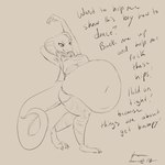 absurd_res belly big_belly breasts clothed clothing endo female hi_res hunner male reptile scalie sergal snake uterus vore