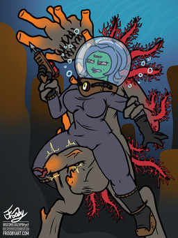 3_eyes anthro balls blue_hair breasts bubble clothed clothing diving diving_helmet diving_suit duo erection eyeless female forced foreskin genitals gloves green_body hair handwear harpoon_gun lipstick makeup male male/female multi_eye nude open_mouth penetration penis pressure_gauge rape red_eyes scrotum_flap sea sex sharp_teeth teeth tentacle_rape tentacle_sex tentacles text underwater urethral urethral_penetration vein veiny_penis water frooby chucklefish starbound hanako_futaba animal_humanoid anthozoan anthozoan_humanoid aquatic aquatic_humanoid cnidarian cnidarian_humanoid coral coral_humanoid fish humanoid hylotl 3:4 absurd_res digital_media_(artwork) hi_res signature url