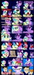 angry blue_eyes bodily_fluids border crying feathered_wings feathers female female/female feral fur group hair horn kissing male multicolored_hair pink_hair purple_body purple_fur purple_hair tears text two_tone_hair white_border wings yellow_body yellow_feathers yellow_fur tyrranux bleach_(series) dragon_ball friendship_is_magic hasbro my_little_pony mythology fluttershy_(mlp) ichigo_kurosaki twilight_sparkle_(mlp) vegeta equid equine mammal mythological_creature mythological_equine pegasus unicorn absurd_res crossover english_text hi_res