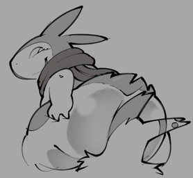 anthro big_butt bubble_butt butt duo facesitting fur fur_markings looking_back male male/male markings scarf sitting_on_another smile smirk saltomodachi nintendo pokemon jason_(thetymanontherun) talon_(thetymanontherun) generation_2_pokemon generation_3_pokemon humanoid pokemon_(species) typhlosion zangoose black_and_white hi_res monochrome sketch