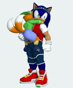 anthro backwards_hat bottomwear butt clothed clothing duo fully_clothed hat headgear headwear male male/male protecting simple_background topwear white_background young young_male doomlazy27 classic_sonic_(universe) sega sonic_the_hedgehog_(series) classic_tails miles_prower sonic_the_hedgehog canid canine eulipotyphlan fox hedgehog mammal 3d_(artwork) digital_media_(artwork) adopted_(lore) adoptive_brother_(lore) adoptive_sibling_(lore) brother_(lore) brothers_(lore) sibling_(lore)
