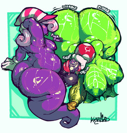 anthro areola armpit_hair balls belly big_breasts big_butt big_penis blush bodily_fluids body_hair breasts butt butt_hair butt_jiggle clothing duo fellatio foreskin genitals glistening glistening_balls glistening_belly glistening_breasts glistening_butt glistening_genitalia glistening_penis_jewelry green_areola green_penis gynomorph gynomorph/gynomorph hair hairy_balls hand_behind_head hat headgear headwear huge_breasts huge_butt huge_penis intersex intersex/intersex inverted_nipples jiggling lips medium_breasts nipples nude onomatopoeia oral penile penis pink_hair plant pubes pubes_in_mouth purple_areola purple_penis raised_arm retracted_foreskin saliva saliva_on_penis saliva_on_tongue saliva_string sex slightly_chubby sloppy sloppy_blowjob slurping sound_effects sweat sweaty_areola sweaty_belly sweaty_breasts sweaty_butt sweaty_legs sweaty_thighs text thick_lips thick_penis thick_thighs tongue tongue_around_penis tongue_out tongue_out_fellatio tongue_wrap tongue_wrapped_around_penis vein veiny_penis wet wet_penis wobbling karbun mario_bros nintendo paper_mario vivian_(mario) elemental_creature flora_fauna piranha_plant hi_res