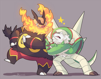 alasurth ambiguous_gender chesnaught duo emboar fire mammal nintendo open_mouth pig plain_background pokémon porcine red_eyes rodent teeth tongue video_games
Rating: Safe
Score: 6
User: DeltaFlame
Date: February 18, 2015 alasurth ambiguous_gender chesnaught duo emboar fire mammal nintendo open_mouth pig plain_background pokémon porcine red_eyes rodent teeth tongue video_games
Rating: Safe
Score: 6
User: DeltaFlame
Date: February 18, 2015
