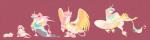 age_progression aged_down baby bridle clothed clothed_feral clothing cloven_hooves eyes_closed fashion_saddle feathered_wings feathering feathers female feral flying fur gold_(metal) gold_hooves hair hooves horn jewelry lying multicolored_hair necklace one_leg_up pink_body pink_feathers pink_hair ponytail pose rainbow_hair raised_leg saddle sitting solo tail tail_feathers veil white_body white_fur wings yellow_body yellow_feathers young thiscrispykat friendship_is_magic hasbro my_little_pony mythology princess_celestia_(mlp) equid equine mammal mythological_creature mythological_equine winged_unicorn absurd_res hi_res