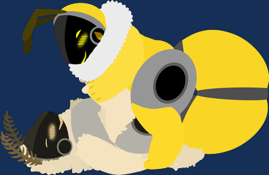 anal antennae_(anatomy) anthro arthropod_abdomen arthropod_abdomen_to_arthropod_abdomen blush duo egg egg_insertion female female_penetrating female_penetrating_male fluffy from_front_position machine male male/female male_penetrated mating_press oviposition penetration sex tf2_demo_2004 honeypot_(tf2_demo_2004) mocha_(tf2_demo_2004) arthropod bee hybrid hymenopteran insect lepidopteran moth protogen