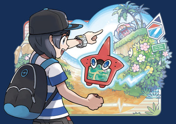 ambiguous_gender backpack black_hair blue_eyes clothing detailed_background duo hair hat headgear headwear male not_furry on_model pokedex pokemon_center rear_view red_body shirt simple_background topwear transparent_background white_body white_skin ken_sugimori nintendo pokemon elio_(pokemon) animate_inanimate generation_4_pokemon human mammal pokemon_(species) rotom rotom_pokedex absurd_res alpha_channel hi_res official_art