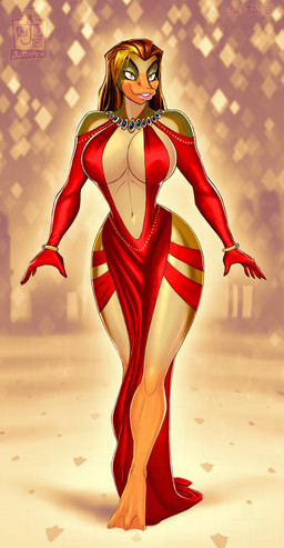 abstract_background anthro approaching big_breasts bokeh bracelet breasts clothing cocktail_dress dress evening_gloves evening_gown feet female jewelry mature_anthro mature_female membrane_(anatomy) navel necklace nipple_outline nipples non-mammal_breasts non-mammal_navel non-mammal_nipples red_clothing red_dress seductive sideless_dress small_waist smile solo thick_thighs toes webbed_feet wide_hips yellow_eyes juxtapex anatid anseriform avian bird duck hi_res