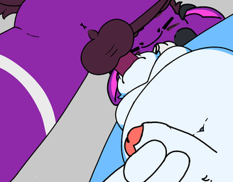 anthro anthro_on_anthro anthro_penetrated anthro_penetrating anthro_penetrating_anthro balls bodily_fluids cum cum_in_mouth cum_inside cum_on_camera deep_throat drinking drinking_cum duo face_fucking fellatio genital_fluids genitals irrumatio leaking_cum low-angle_view male male/male male_penetrated male_penetrating male_penetrating_male masturbating_while_penetrated masturbation oral oral_penetration penetration penile penile_masturbation penis_in_mouth sex throbbing throbbing_anus throbbing_balls greywolfie mythology canid canine canis dragon mammal mythological_creature mythological_scalie scalie wolf 2025 2d_animation animated